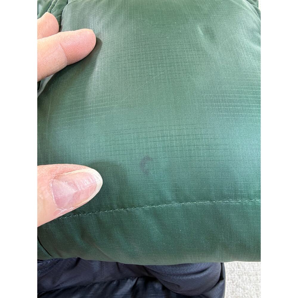 EBTEK Eddie Bauer Men's Green Black XL Goose Down Puffer Zip Front Vest Outdoor - Picture 8 of 11